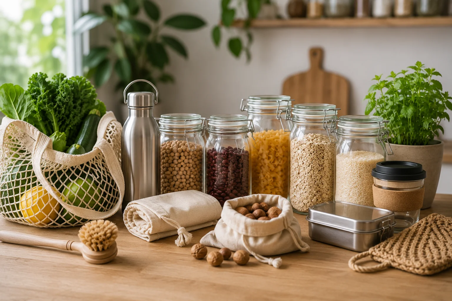 Productos reutilizables para llevar un estilo de vida zero waste en casa